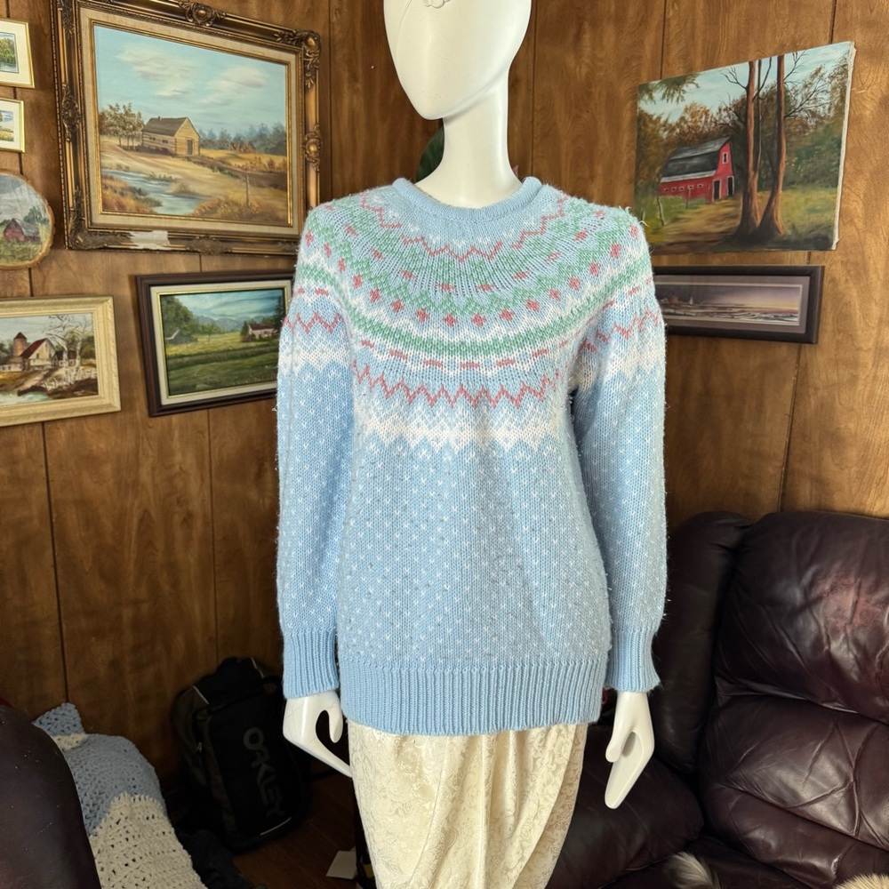 Vintage Grannycore Cottagecore Boho Knit Sweater